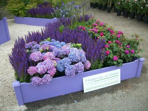 Arrangement auf Gartenveranstaltung