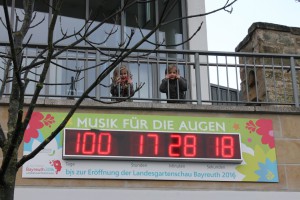 Der Countdown zur Landesgartenschau Bayreuth 2016 läuft!